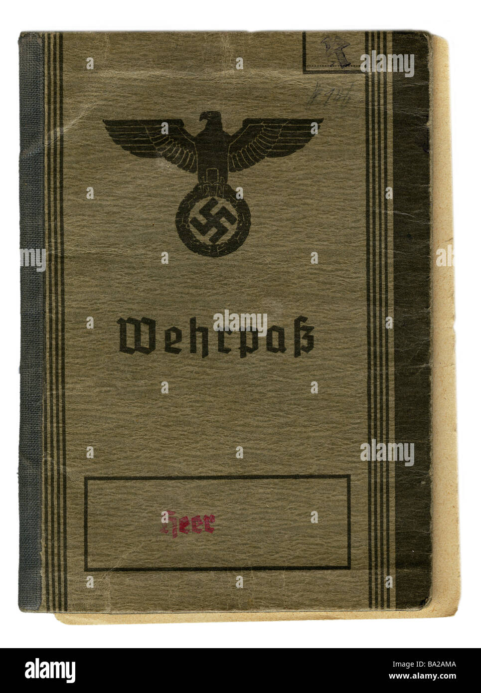 Nazionalsocialismo / nazismo, militare, esercito, record di servizio, Germania, circa 1936, Foto Stock