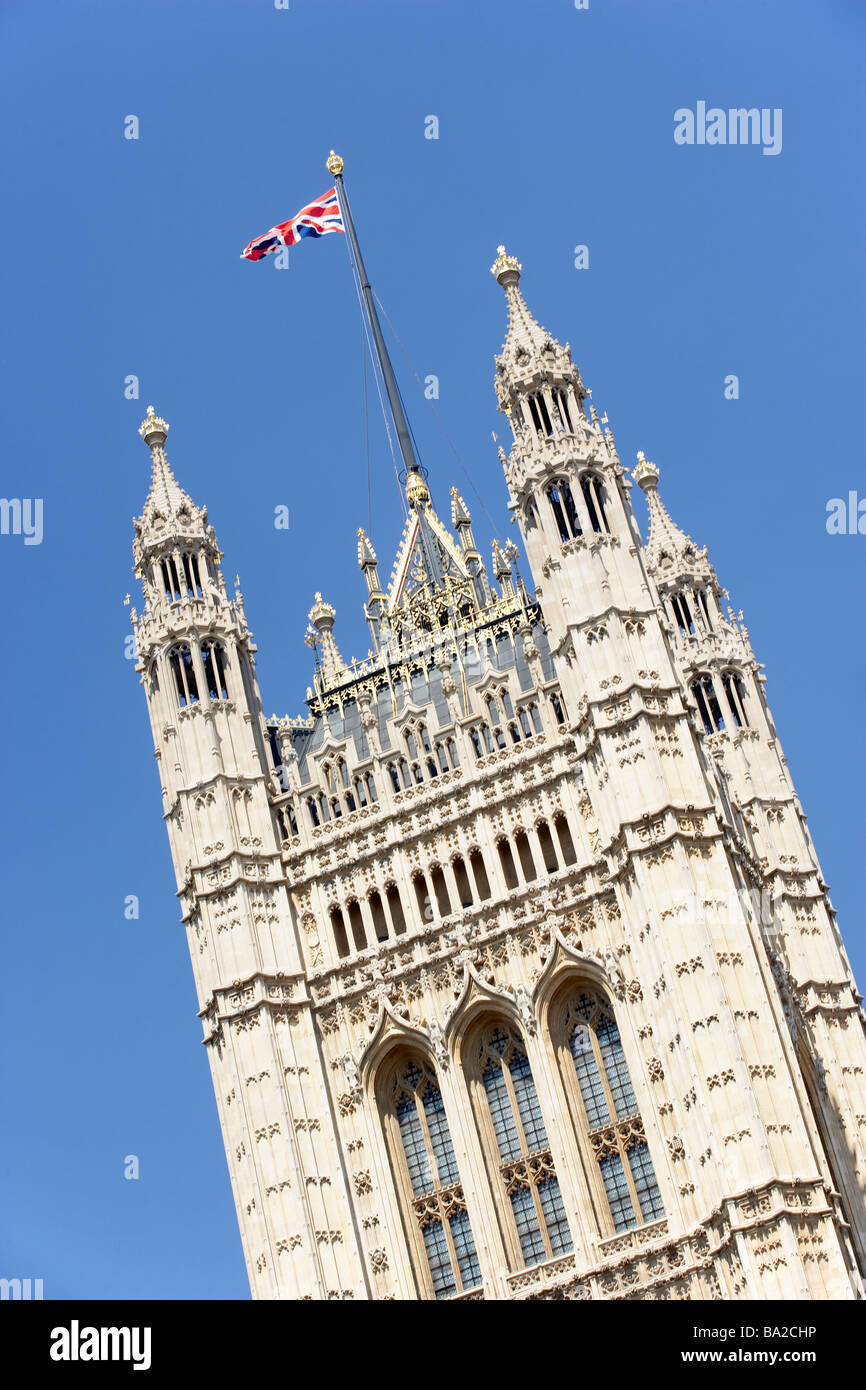 Bandiera dall'Abbazia di Westminster, Londra, Inghilterra Foto Stock