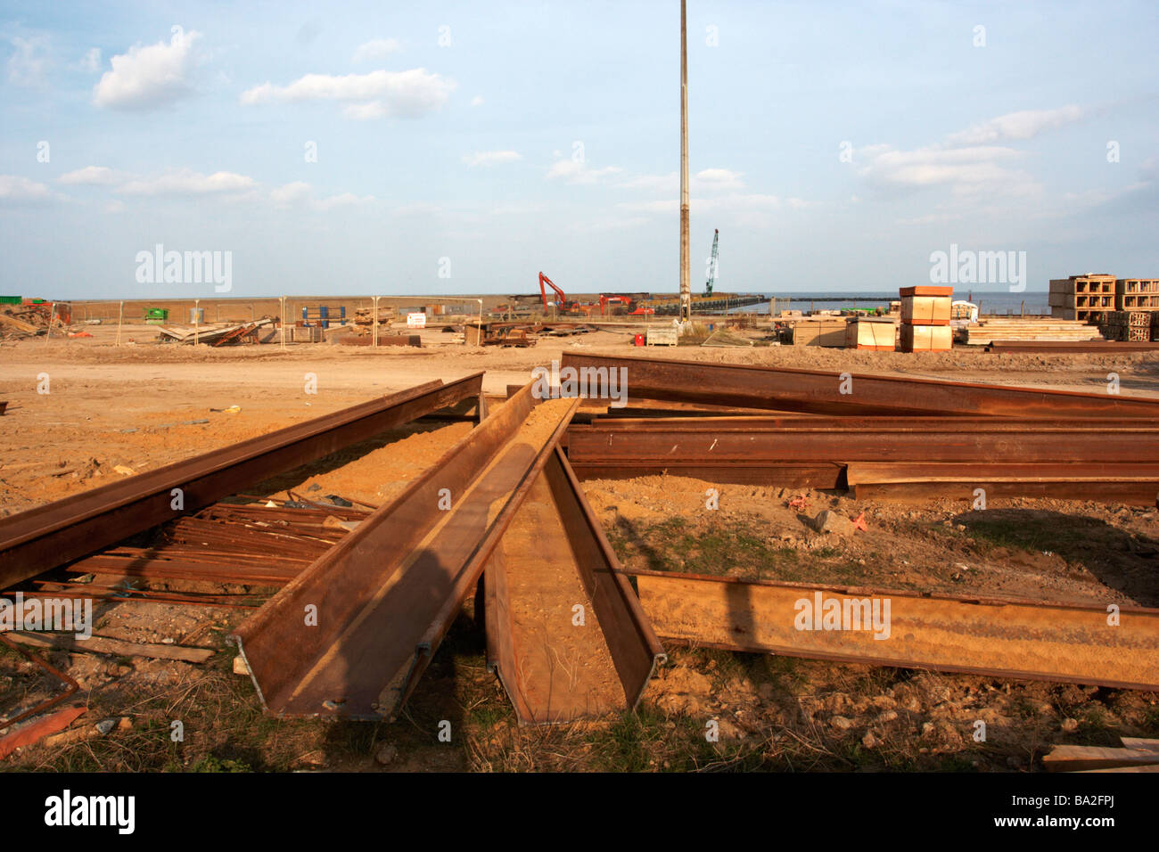 Sito di costruzione,costa orientale porto,outter Harbour Foto Stock