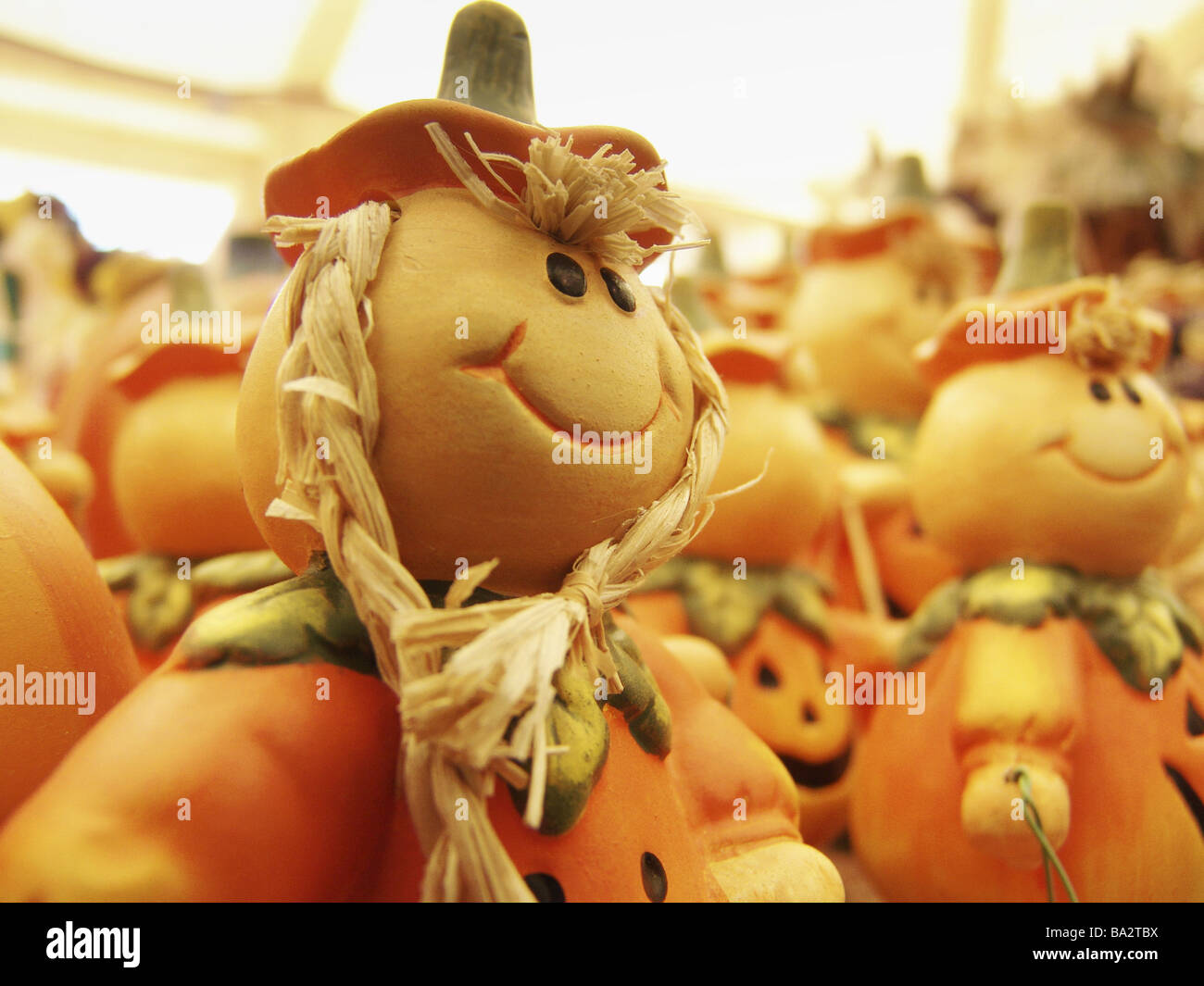 Halloween, Tonfiguren, dettaglio Unschärfe, Foto Stock