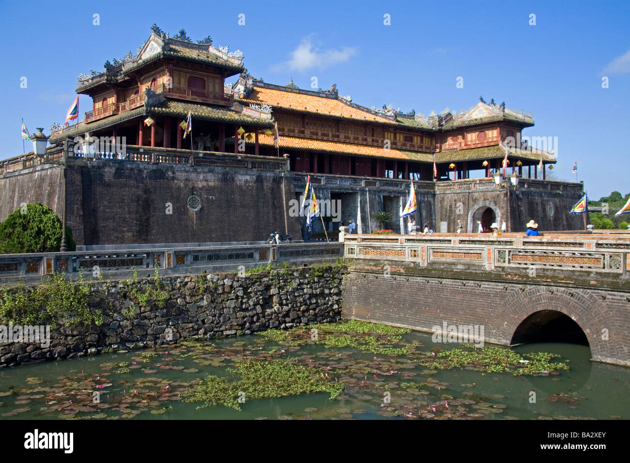 La Ong Mon porta d'ingresso alla cittadella imperiale di Hue Vietnam Foto Stock