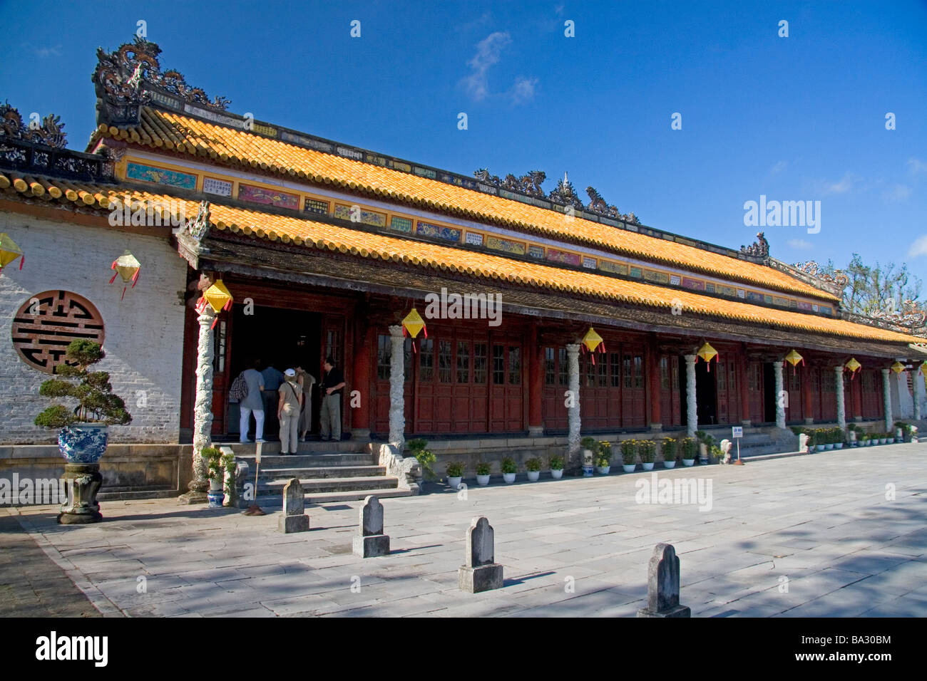 Thai Hoa tempio presso la cittadella imperiale di Hue Vietnam Foto Stock