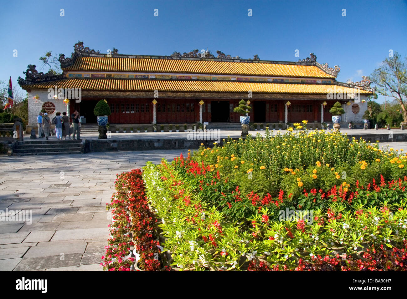 Thai Hoa tempio presso la cittadella imperiale di Hue Vietnam Foto Stock