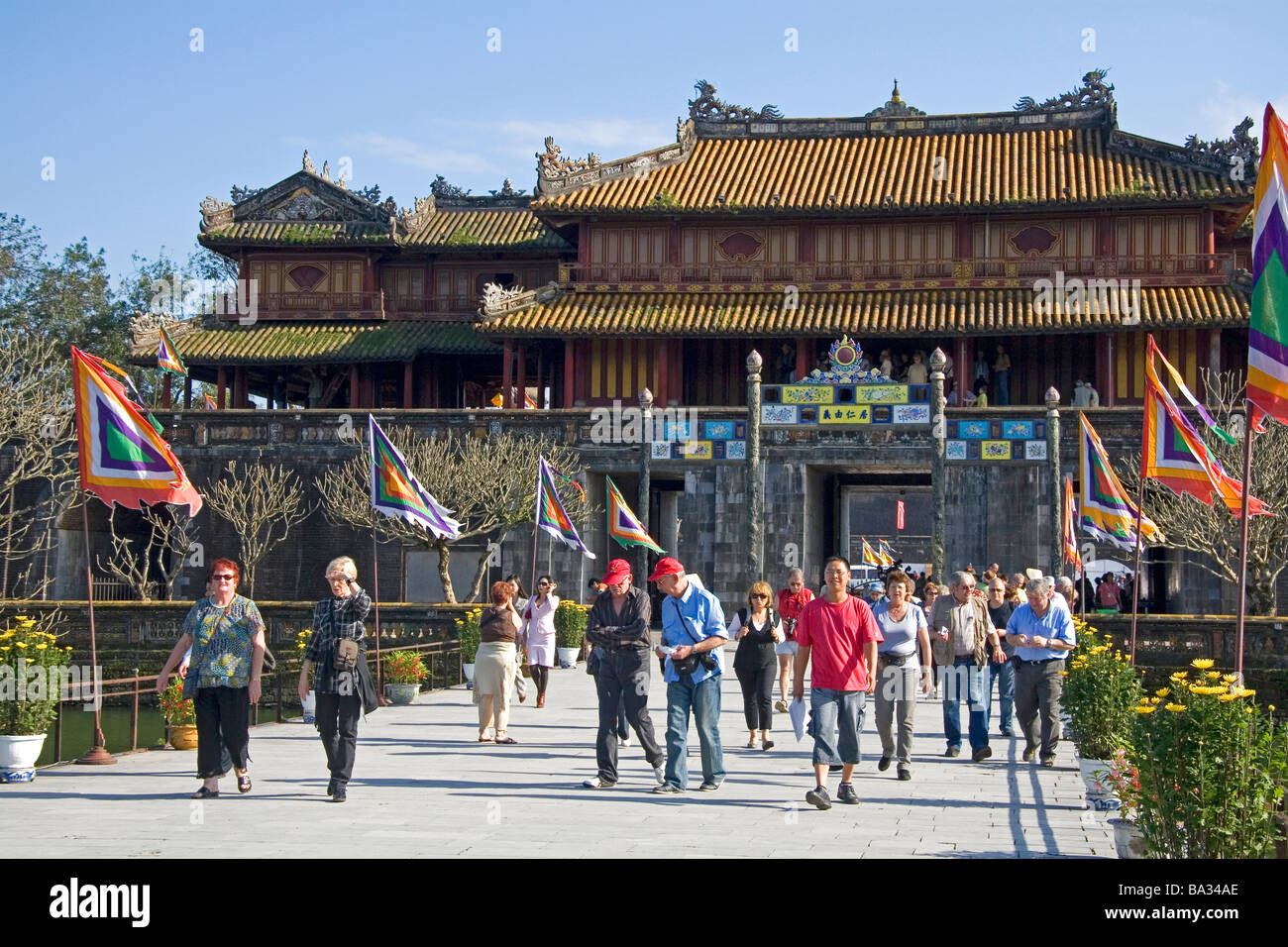 La cittadella imperiale di Hue Vietnam Foto Stock