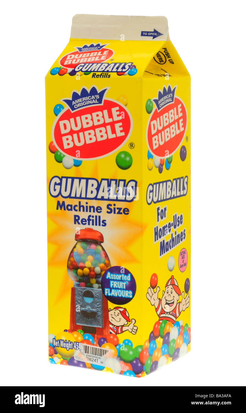 Gumballs Bubble Gum rabboccare Foto Stock