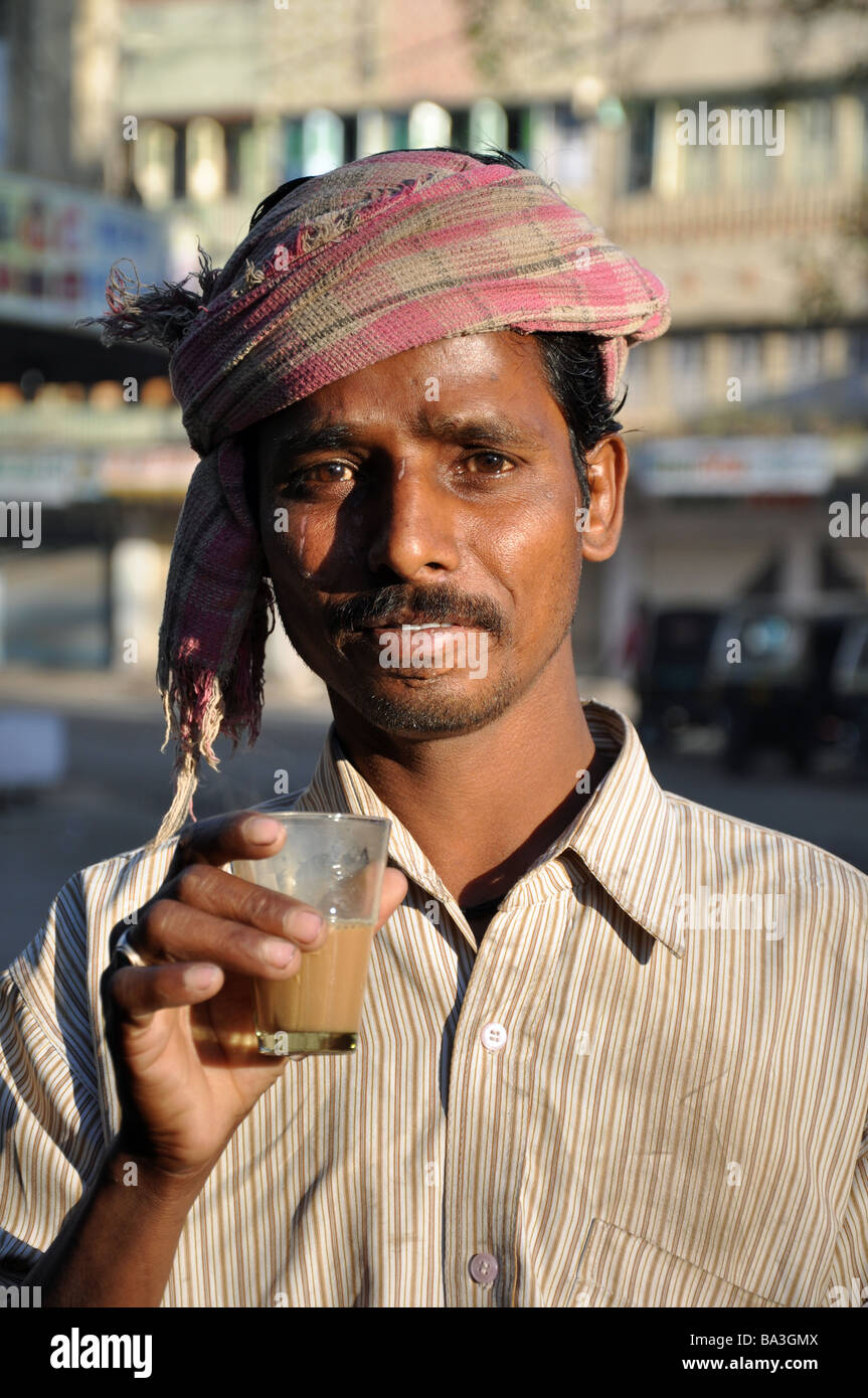 Mattina Chai, Udaipur Foto Stock