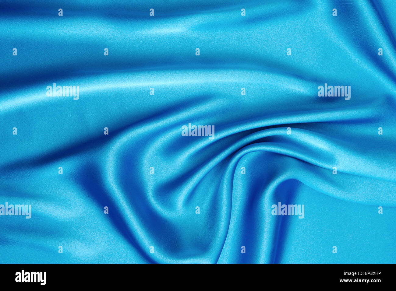 Seta blu close up Foto Stock