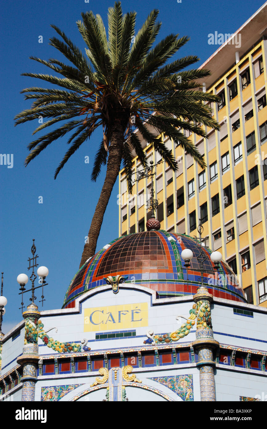 Cafe in Parque San Telmo a Las Palmas di Gran Canaria Foto Stock Cafe in Parque San Telmo a Las Palmas di Gran Canaria Foto Stock