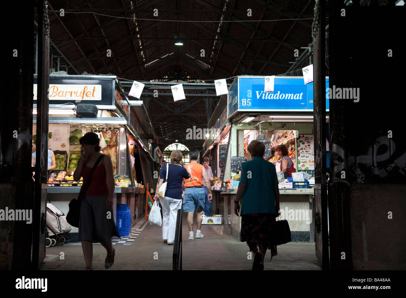 Il mercato di Sant Antoni sono raggiungibili città di Barcellona commnunity autonoma di Catalogna nord-est della Spagna Foto Stock