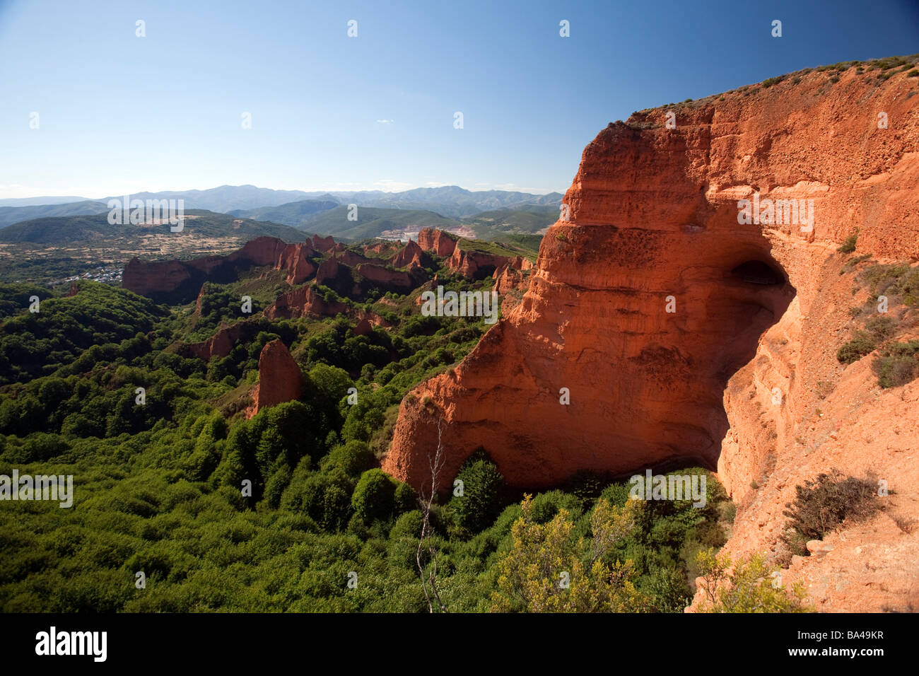 Roman gold miniera di Las Medulas El Bierzo regione provincia di Leon comunità autonoma di Castiglia e Leon Spagna settentrionale Foto Stock