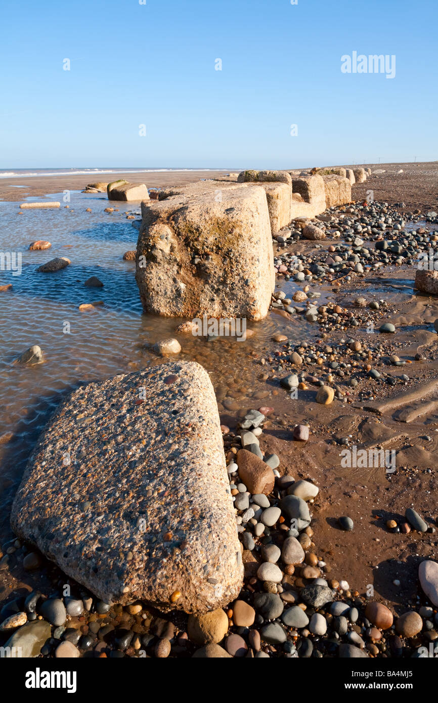 Spurn seashore Foto Stock