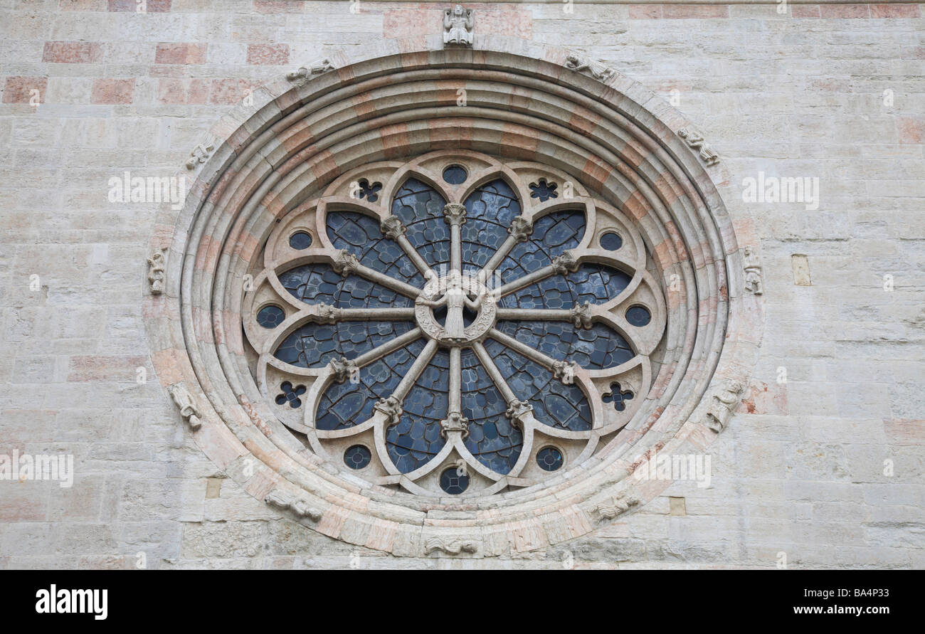 Dettagli dell'architettura presso la cattedrale di san vigilio trient Trento Trentino Südtirol italien Foto Stock