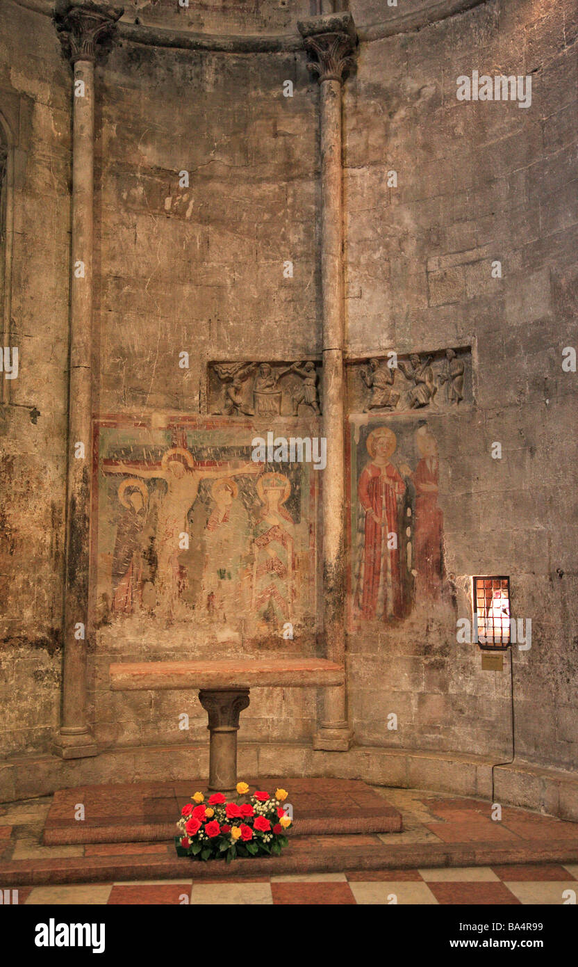 Interno della cattedrale di san vigilio trient trento trentino italia Foto Stock