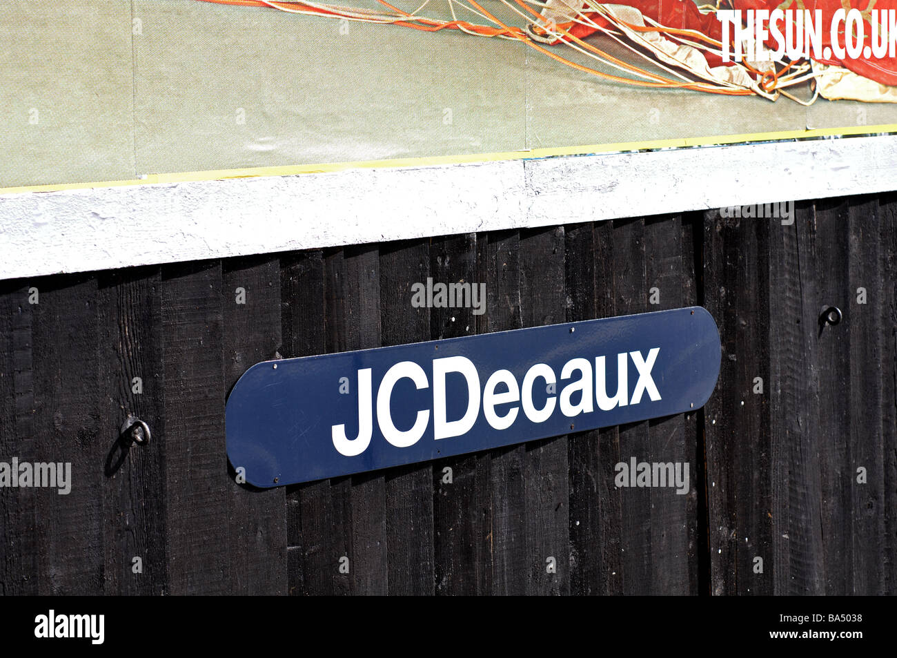 JCDecaux cartellone pubblicitario, Birmingham, Regno Unito Foto Stock