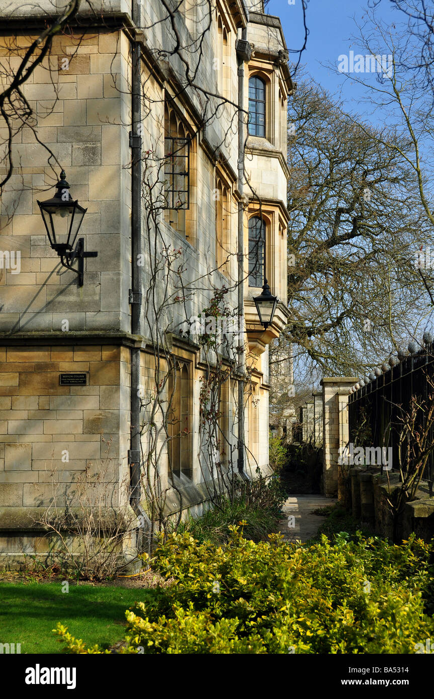 Angolo sud-occidentale del Merton College di Oxford Foto Stock