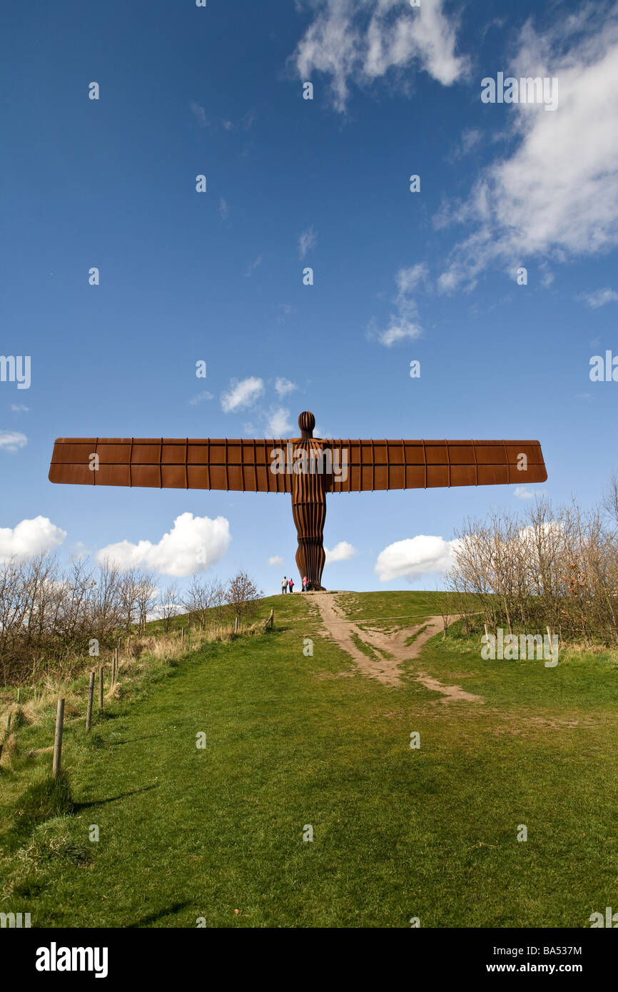 L Angelo della scultura del Nord a Gateshead, Tyne & Wear Foto Stock
