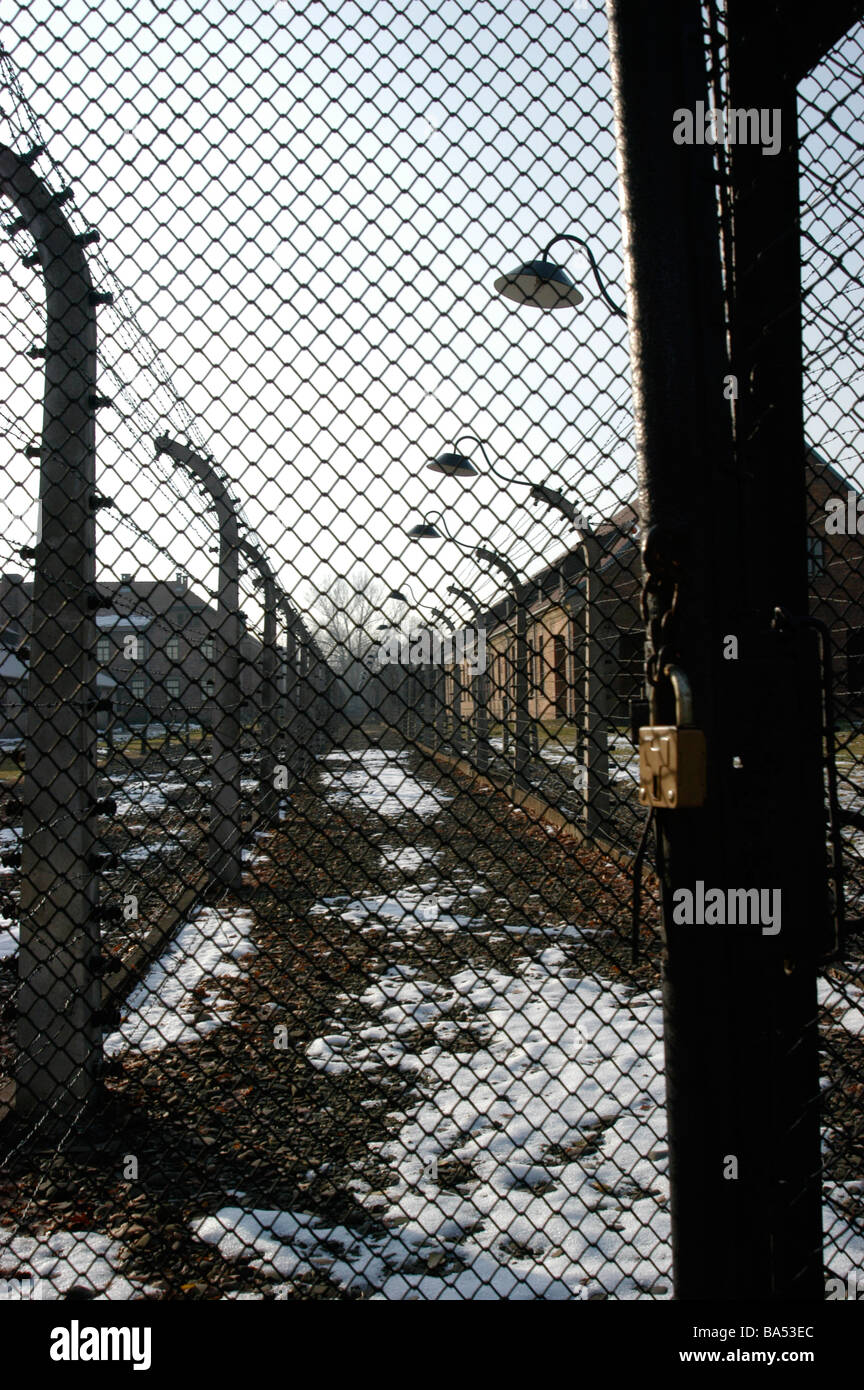 Auschwitz-Birkenau era un campo di sterminio deisnged e costruito dai nazisti per attuare la soluzione finale che è stato lo sterminio degli ebrei. Foto Stock