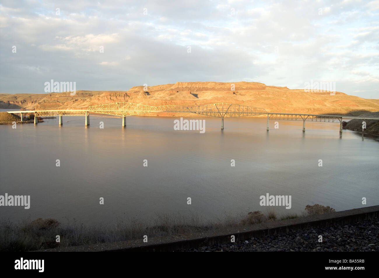 Lione e Ferry Marina Snake River nello Stato di Washington Foto Stock