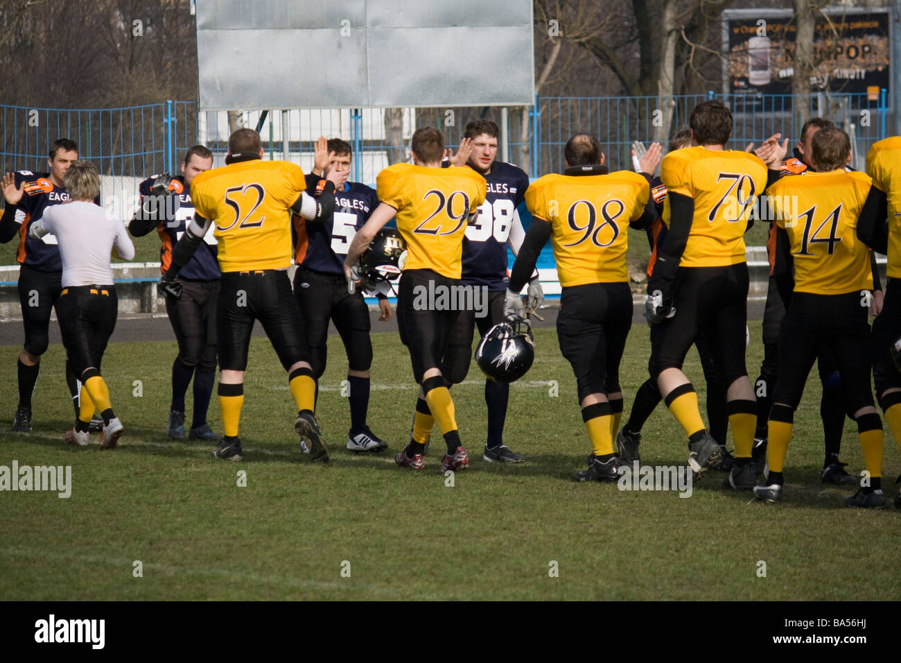 Varsavia Eagles vs Pomorze Seahawks Foto Stock