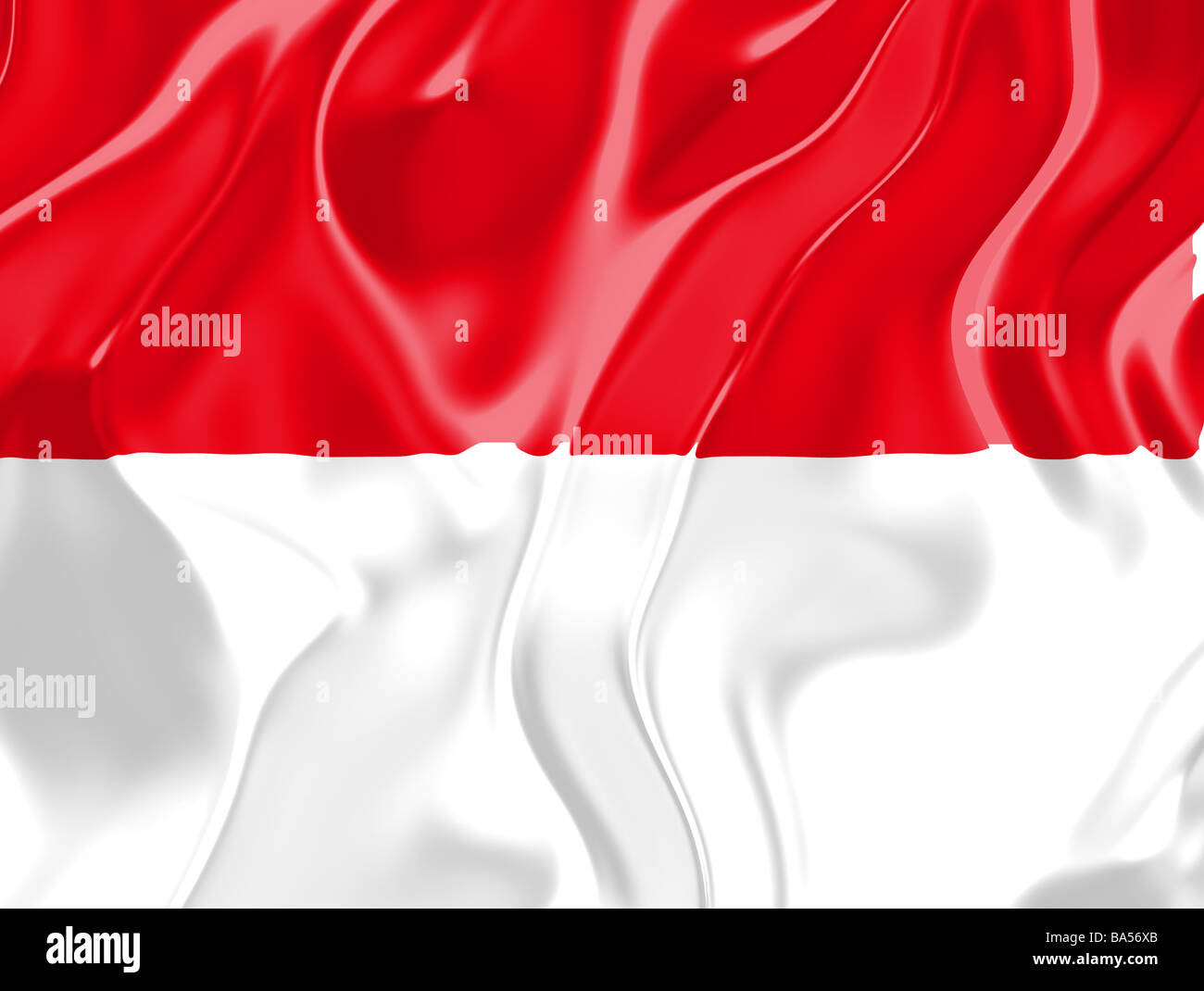 Bandiera di Indonesia paese nazionale illustrazione del simbolo Foto Stock