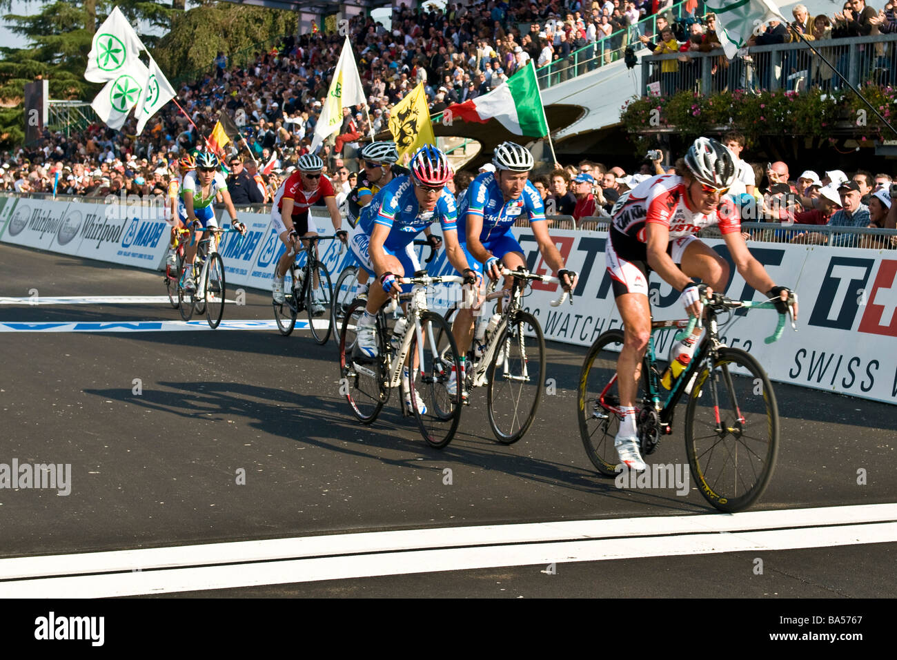 Campionato del mondo di ciclismo su strada 2008 varese lombardia italia Foto Stock
