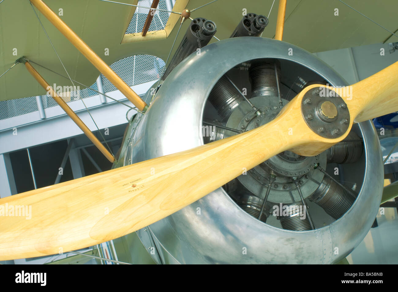 Un Sopwith Camel biplano Fighter B6313 costruito nel 1916 Foto Stock
