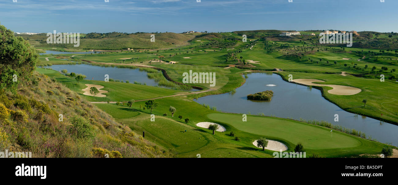 Il Portogallo, Algarve, Quinta do Vale Campo da golf vicino a Castro Marim Foto Stock