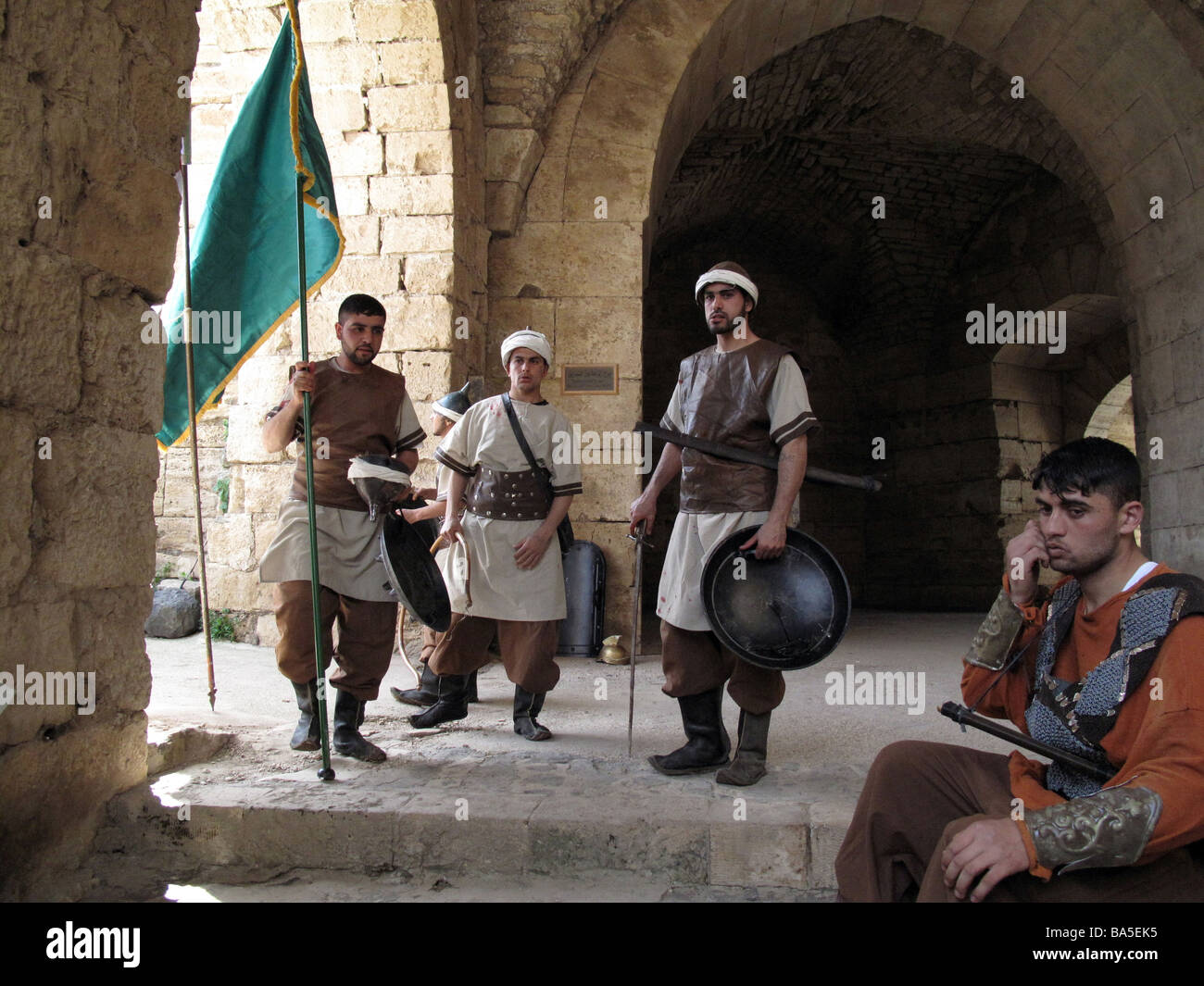 Krak des Chevaliers Castello Qala At Al Hosn Siria Castillo del Crac de los Caballeros SIRIA Foto Stock