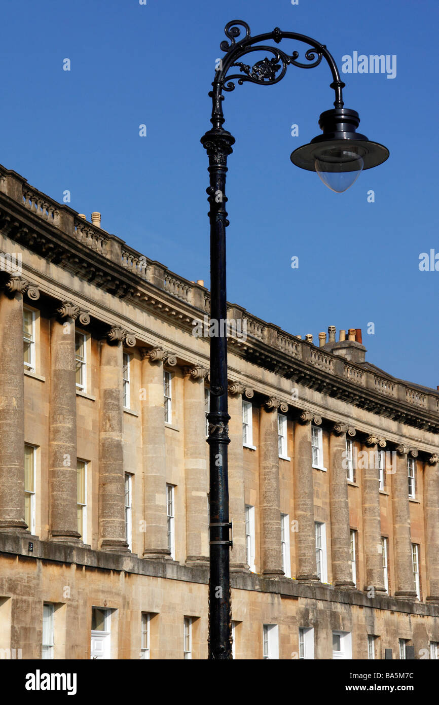 La Mezzaluna nella città di Bath in Sud Ovest Inghilterra Foto Stock