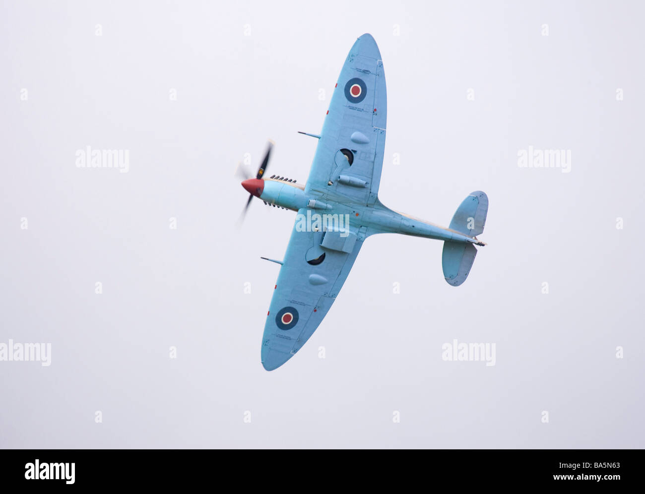 Spitfire aereo in volo Foto Stock