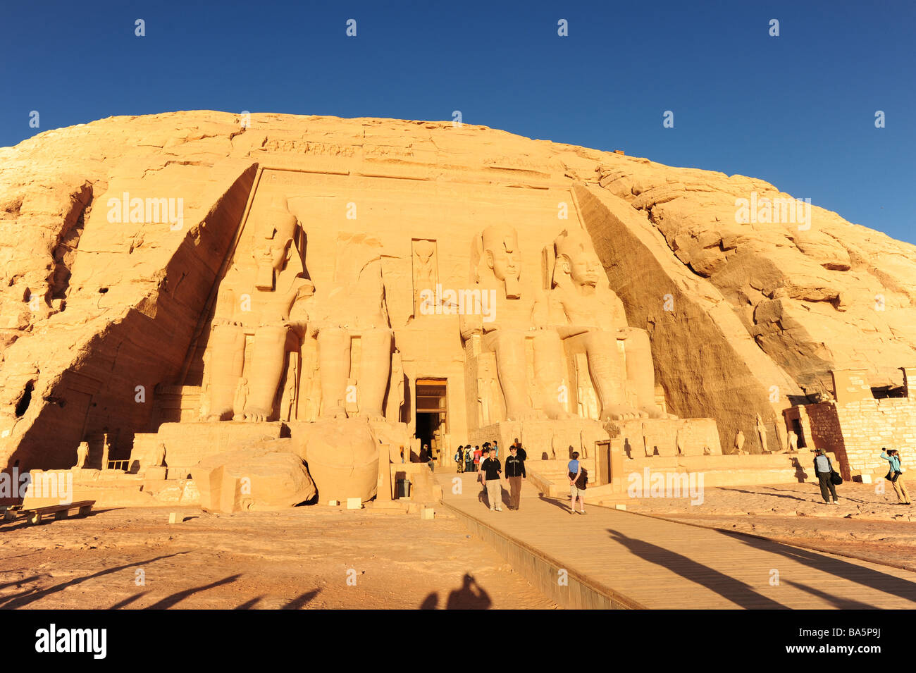 Egitto Abu Simbel tempio di Ramses II Foto Stock
