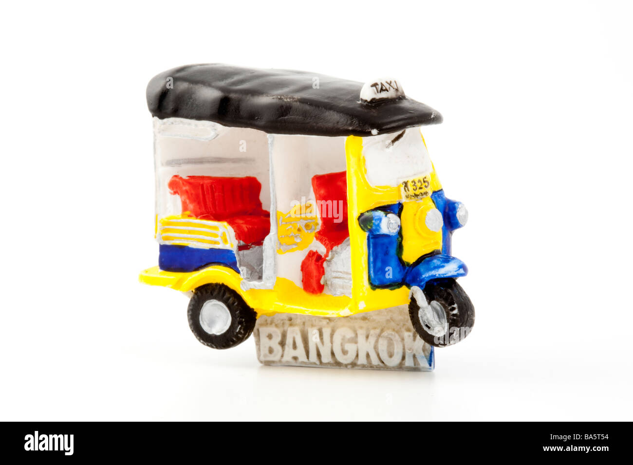 Bangkok souvenir magnete frigo di un Tuk Tuk Foto Stock