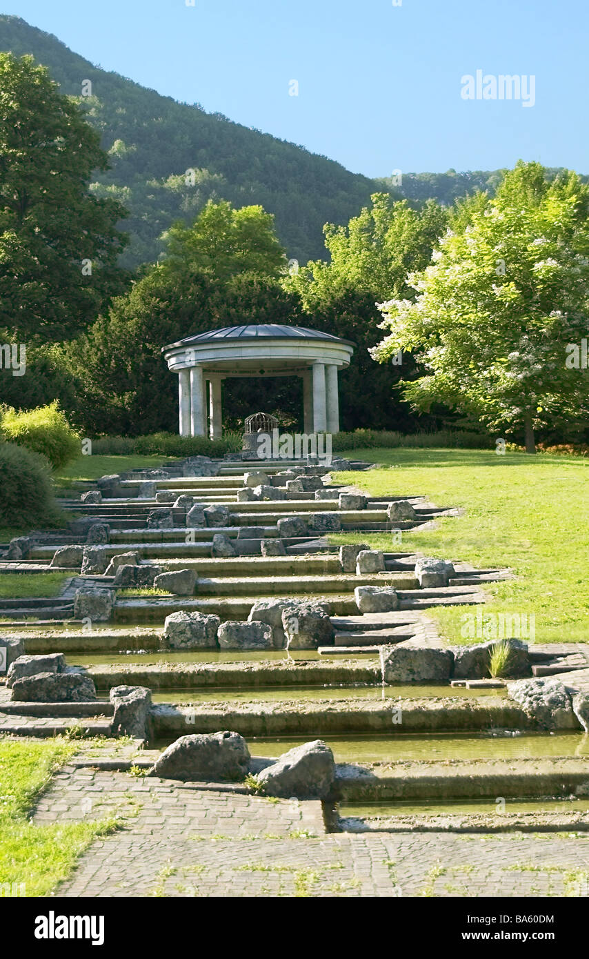 Germania Baden-Württemberg bath Überkingen Kneippanlage ben templi resort benessere cure-installazione di apparecchiature di installazione Foto Stock