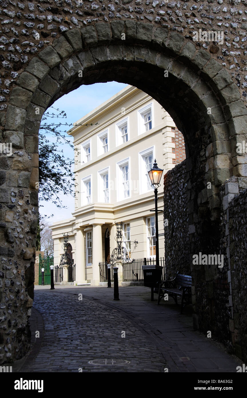 Edifici nella storica città di Lewes center West Sussex England Regno Unito Foto Stock