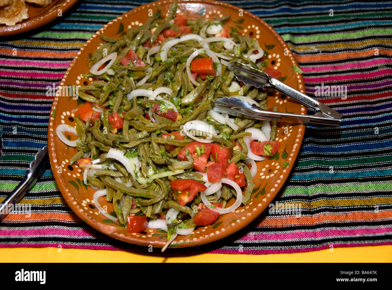 Cucina messicana, nopales Foto Stock