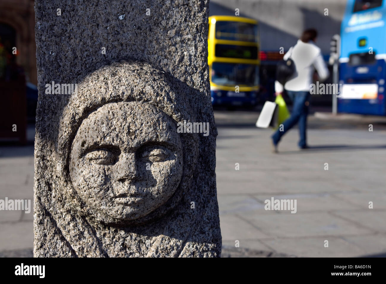 Il Steine, o pietra lunga, Dublino. Foto Stock