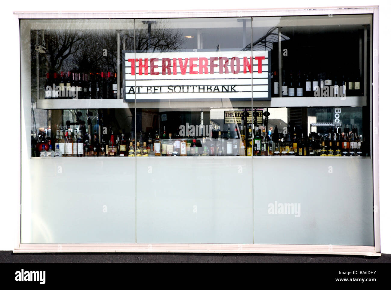 British Film Institute bar, South Bank di Londra Foto Stock