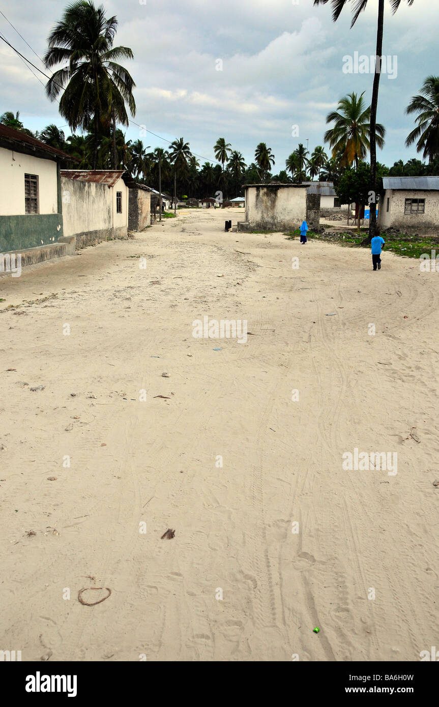 Jambiani Village,Zanzibar,Tanzania,Africa Foto Stock