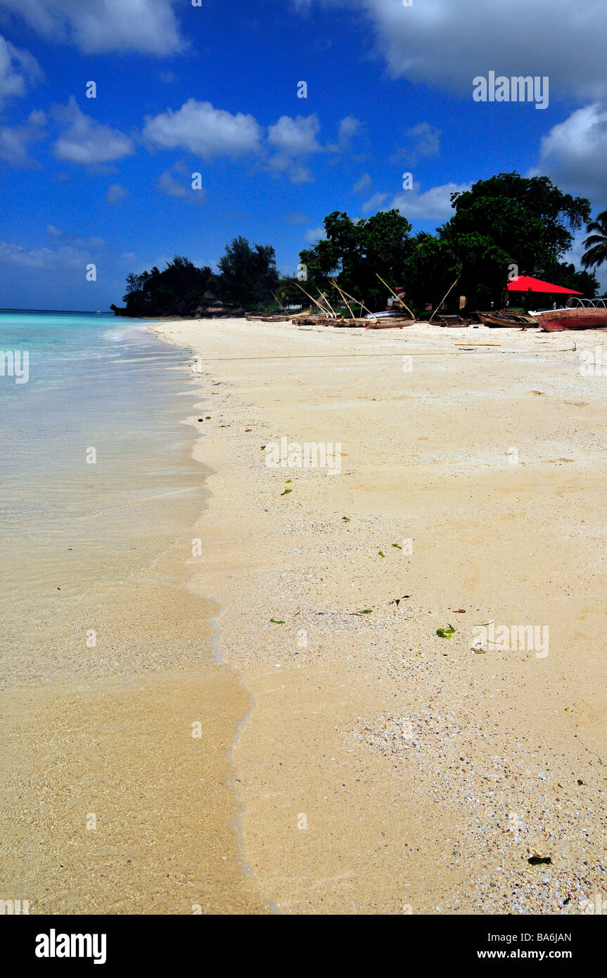 Spiaggia di Kimikazi,Zanzibar,oceano indiano,Tanzania Foto Stock