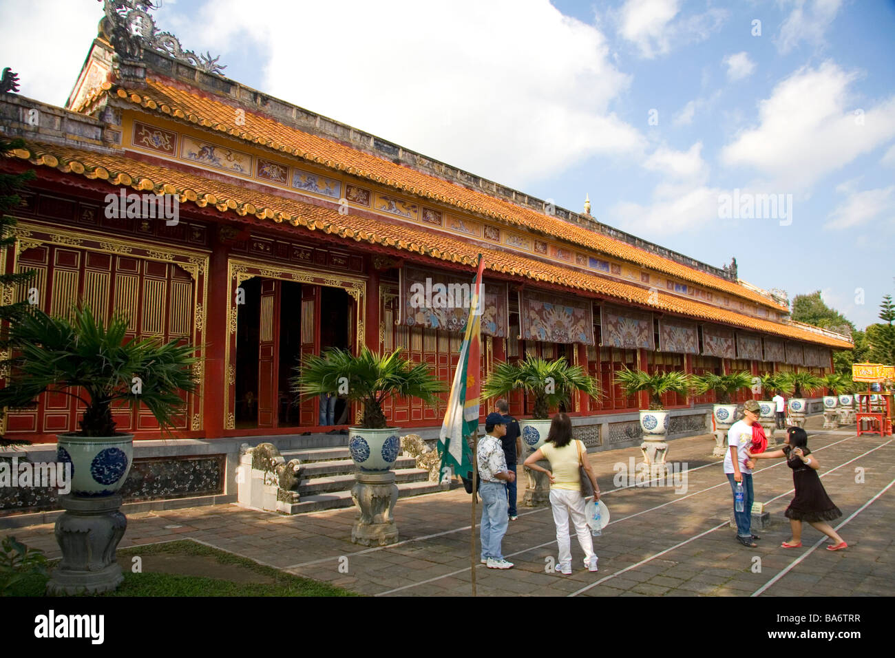 Il Tempio Imperiale all'interno della cittadella imperiale di Hue Vietnam Foto Stock