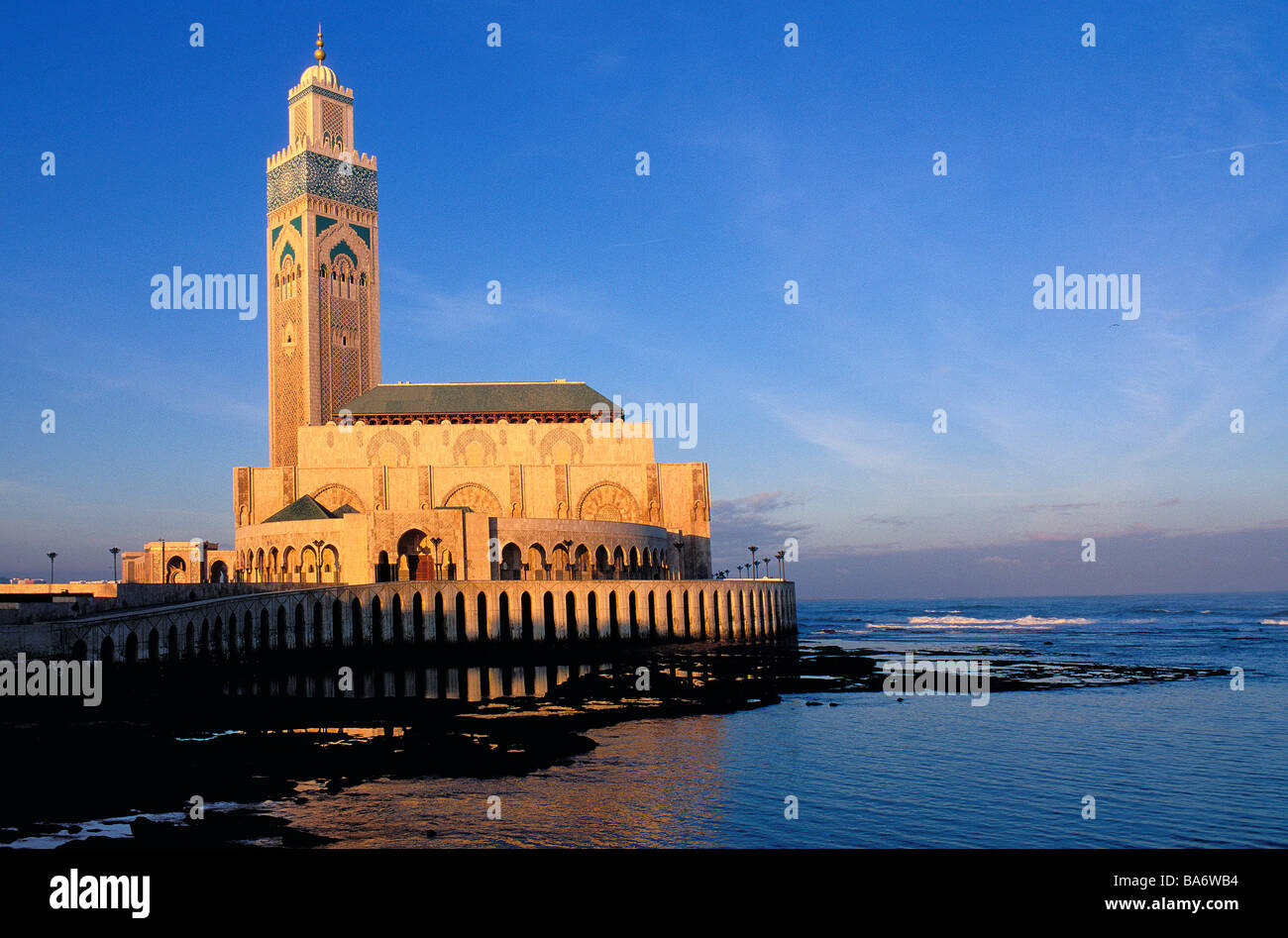 Il Marocco, Casablanca, Moschea di Hassan II Foto Stock