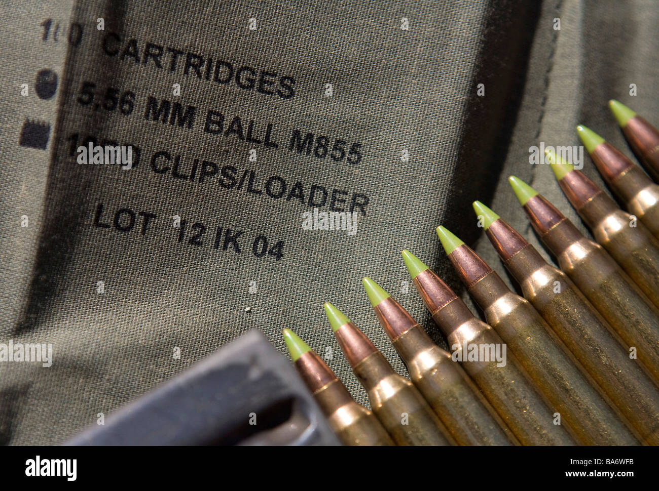 12 aprile 2009 Frederick Maryland di piccolo calibro munizioni fucile una penuria di munizioni ha colpito gli Stati Uniti Foto Stock