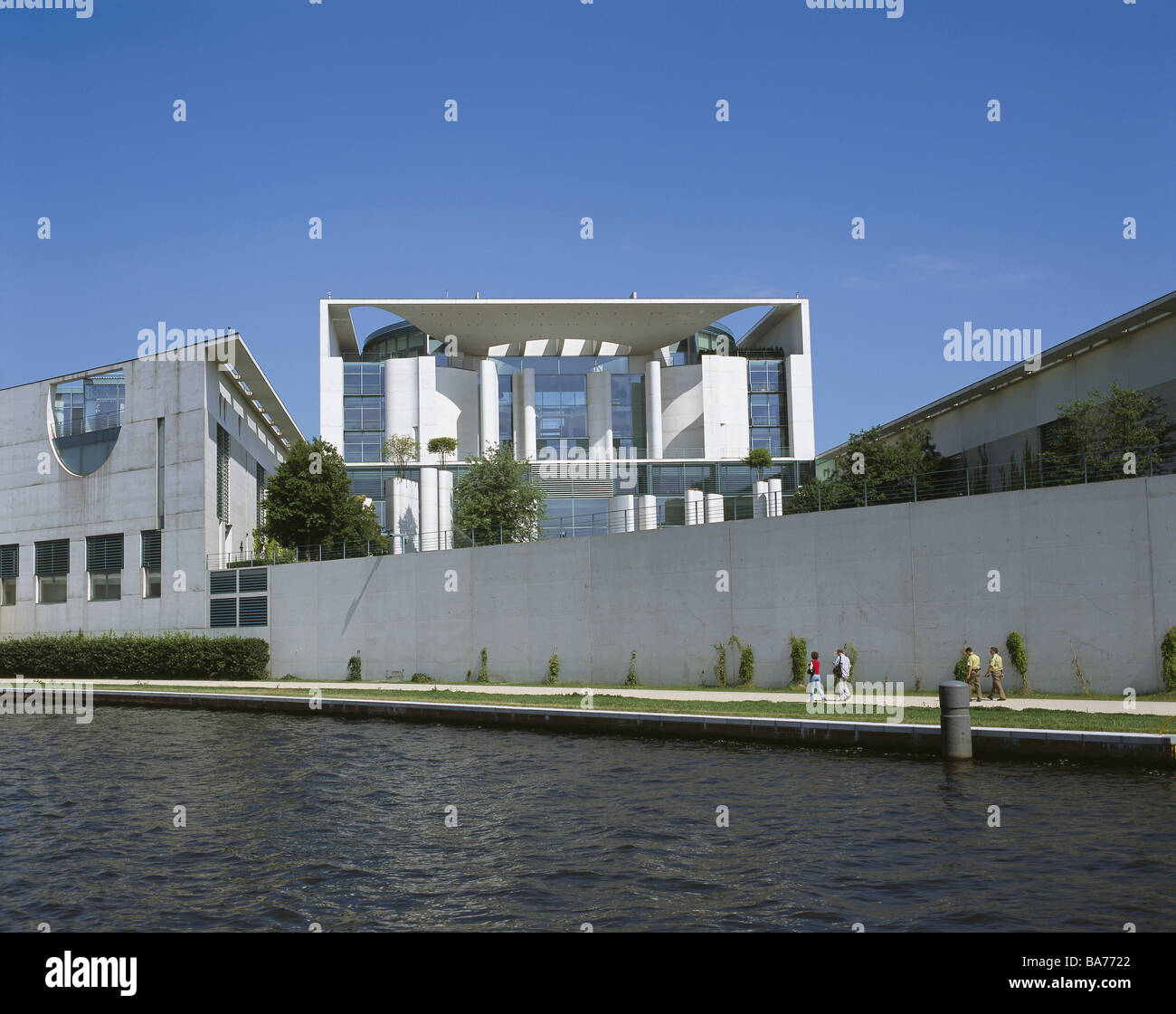 Germania Berlino Il cancelliere-office Spree città capitale Berlino-governo centrale-quarto edifici cancelleria politica Foto Stock