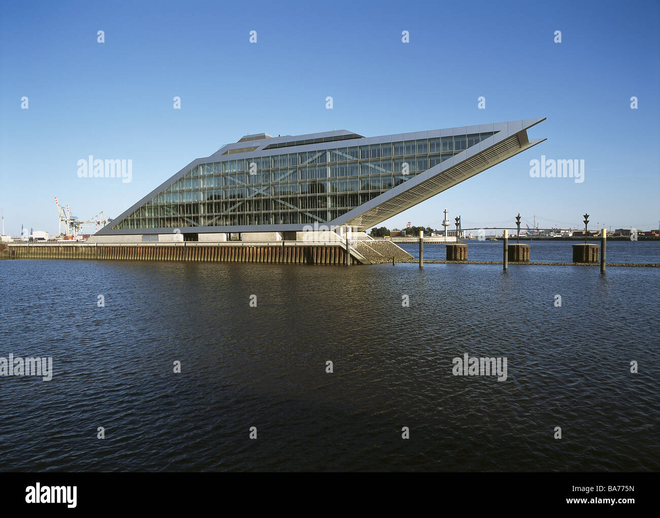 Germania Amburgo Elba edifici per uffici 'Dock-paese " architettura della città moderna cittadina anseatica waterfronts contenitore-porto acqua Foto Stock