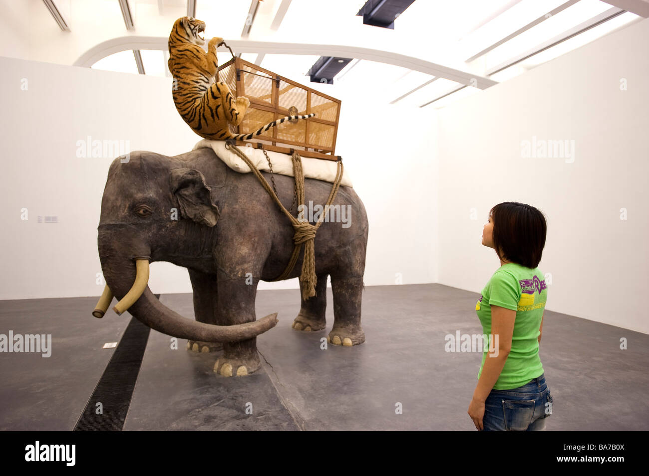 Cina, Pechino, Ullen è il centro di arte contemporanea nella fabbrica 798 a Dashanzi nel Distretto di Chaoyang Foto Stock