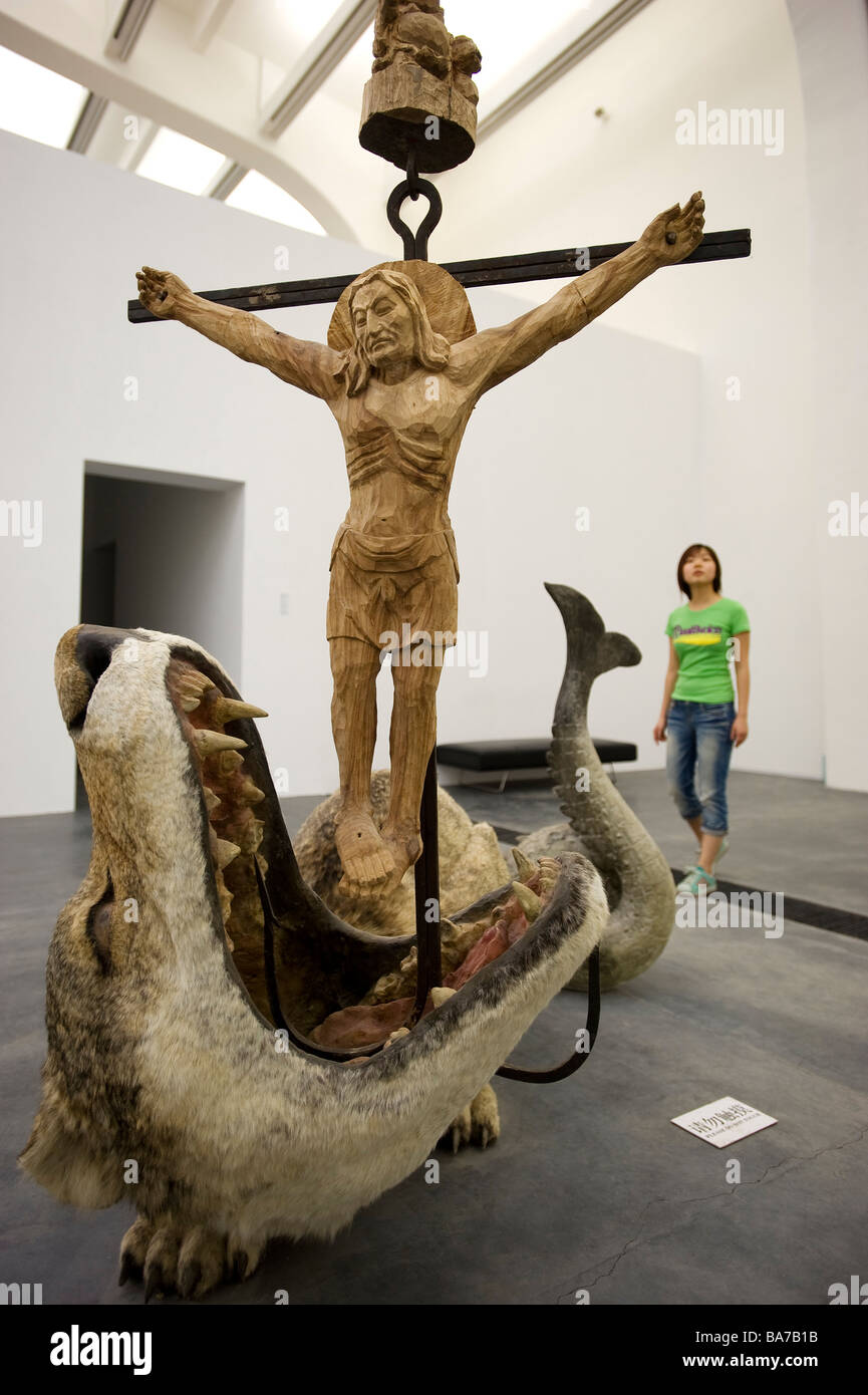 Cina, Pechino, Ullen è il centro di arte contemporanea nella fabbrica 798 a Dashanzi nel Distretto di Chaoyang Foto Stock