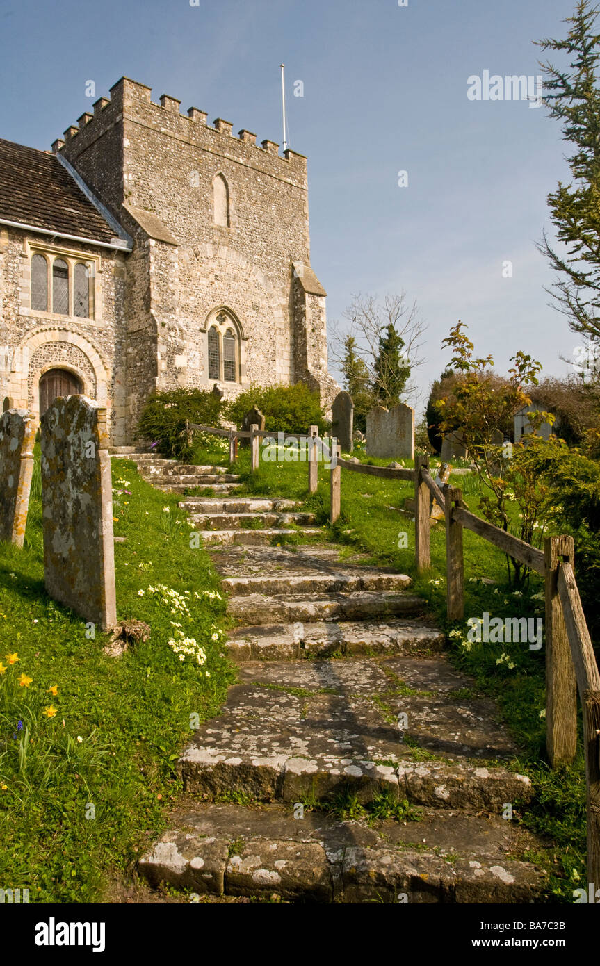 Bramber Chiesa Parrocchiale West Sussex Foto Stock