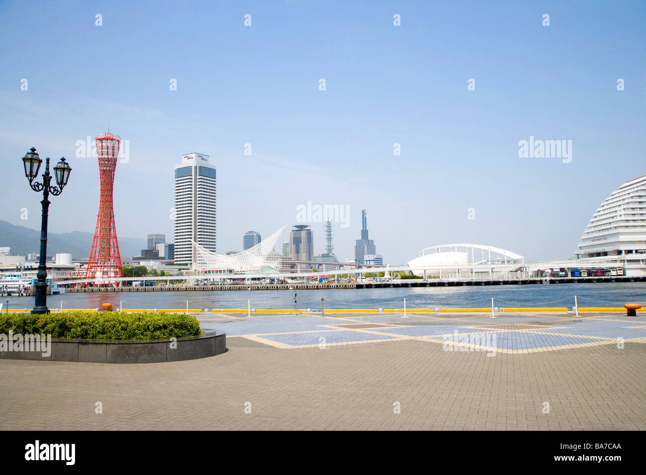 In Giappone il porto di Kobe e paesaggio Foto Stock