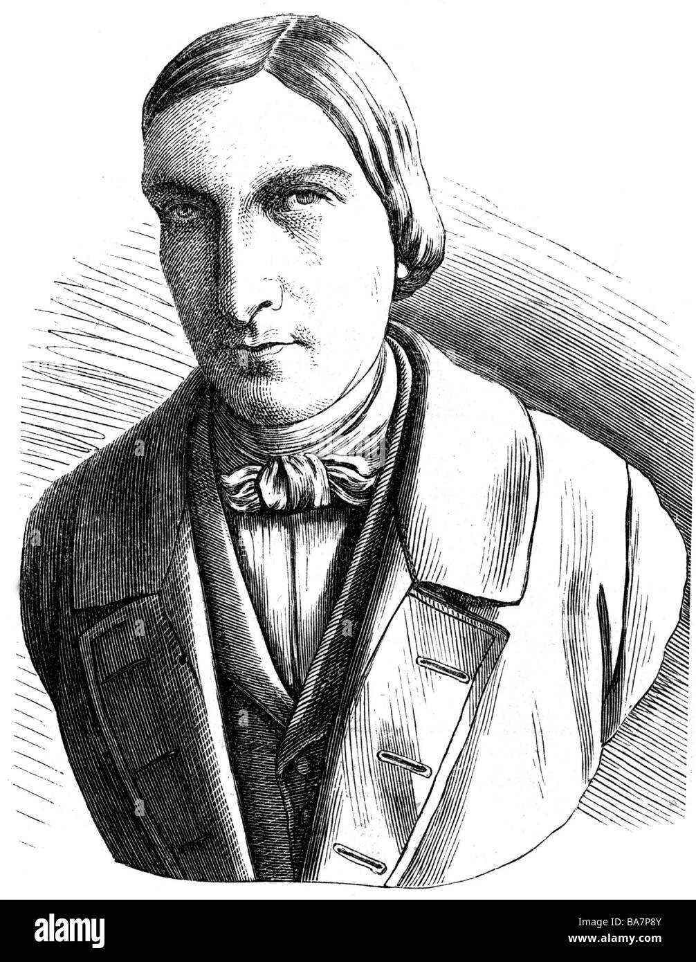Ressel, Joseph, 29.6.1793 - 10.10.1857, inventore austriaco (dell'elica della nave), ritratto, incisione in legno, 19th secolo, , Foto Stock