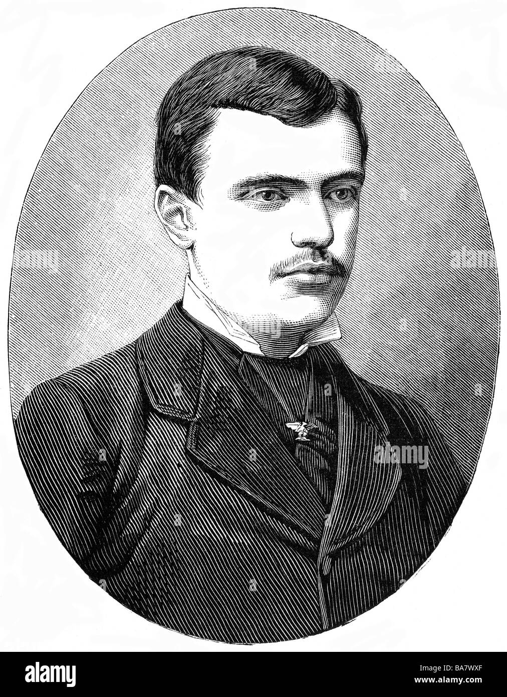 Bonaparte, Napoleon Victor, 18.7.1862 - 3.5.1926, politico francese, ritratto, incisione del legno, circa 1880, , Foto Stock